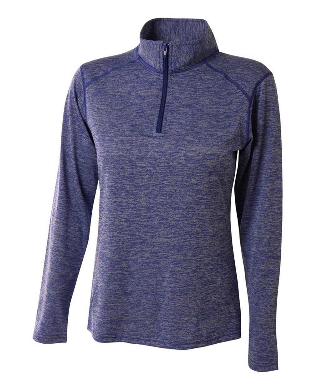 A4 NW4010 Inspire Space Dye Quarter Zip - Royal - HIT a Double