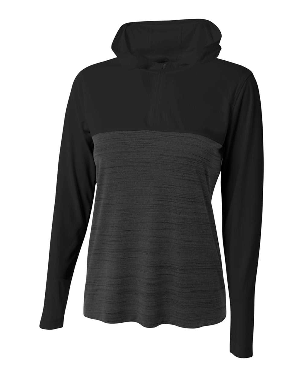 A4 NW4013 The Slate Quarter Zip - Black - HIT a Double