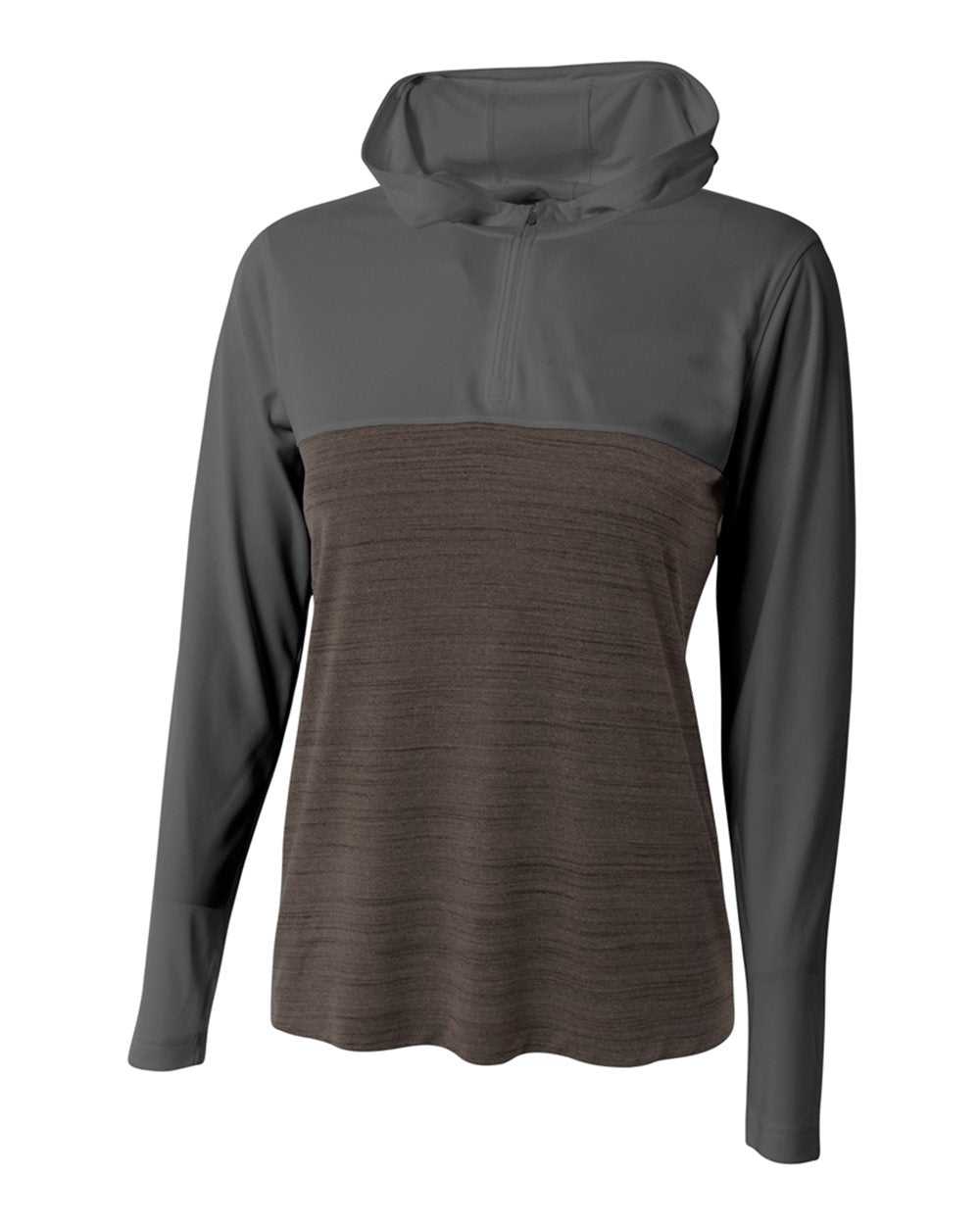 A4 NW4013 The Slate Quarter Zip - Graphite - HIT a Double