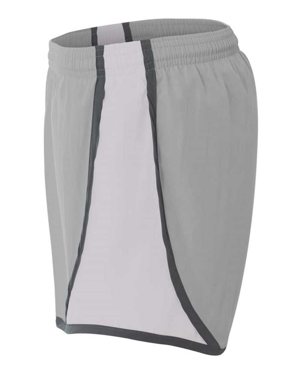 A4 NW5341 Womens 3&quot; Speed Short - Silver Graphite - HIT a Double