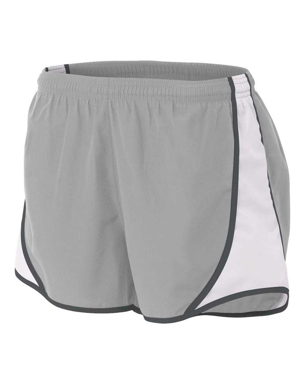 A4 NW5341 Womens 3" Speed Short - Silver Graphite - HIT a Double