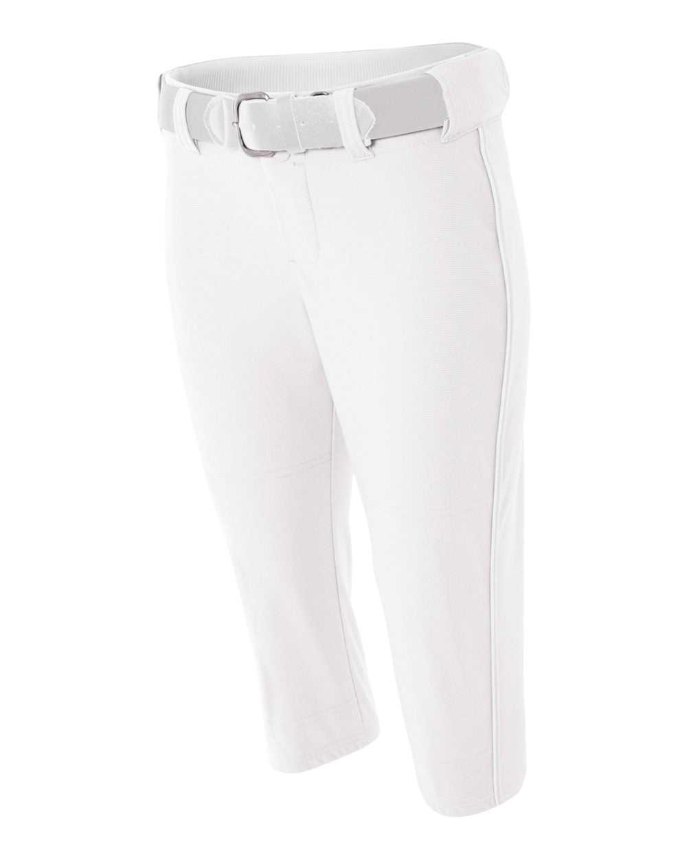 A4 NW6188 Womens Softball Pant with Cording - White - HIT a Double