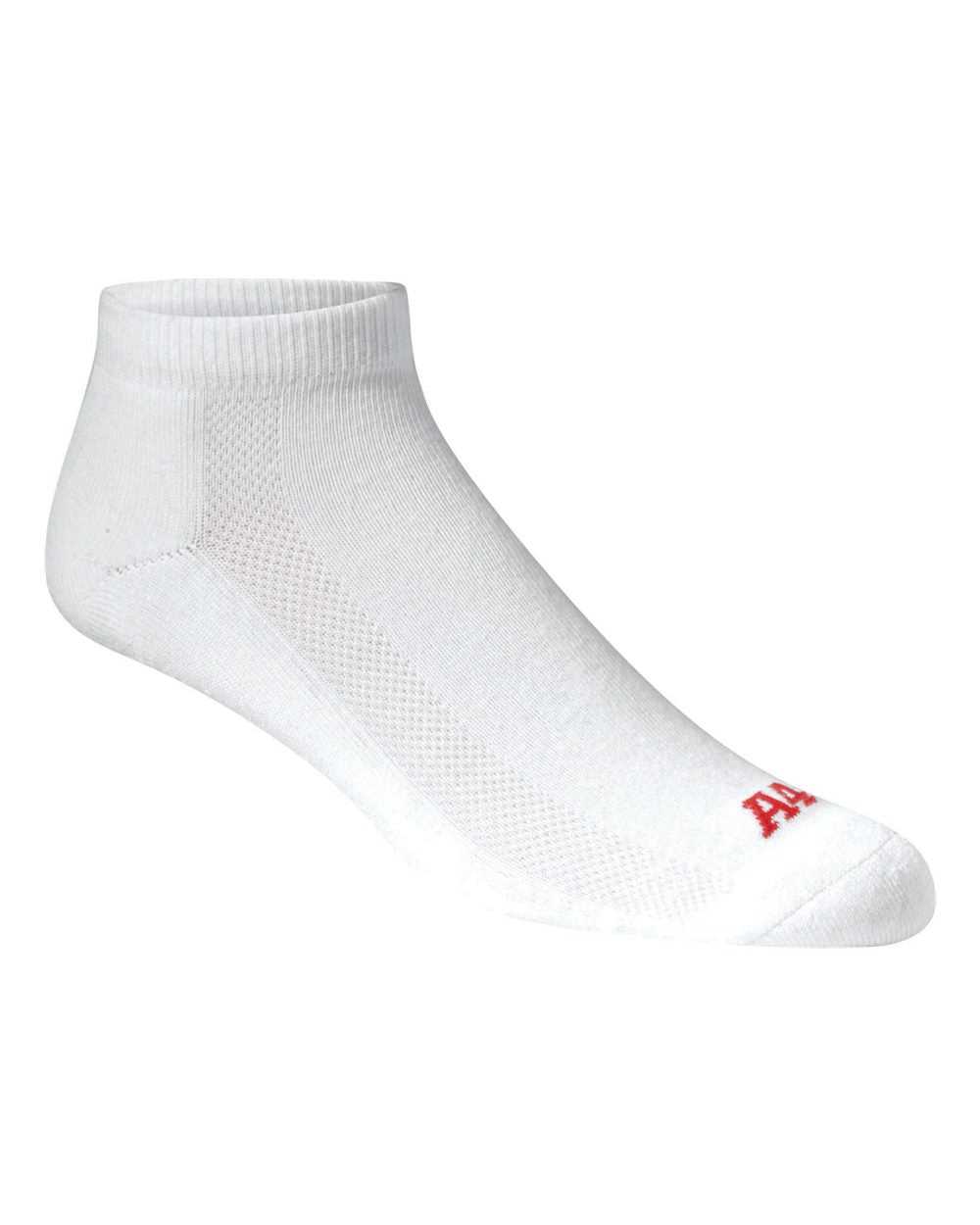 A4 Performance Low Cut Socks - White - HIT a Double