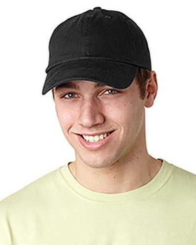 Adams ACEB101 Brushed Cotton Six-Panel Twill Cap - Black - HIT a Double