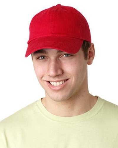 Adams ACEB101 Brushed Cotton Six-Panel Twill Cap - Red - HIT a Double