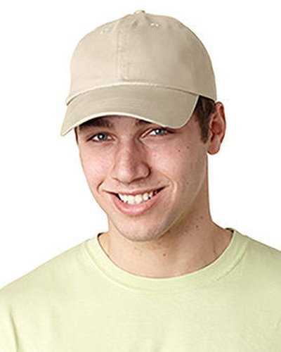 Adams ACEB101 Brushed Cotton Six-Panel Twill Cap - Stone - HIT a Double