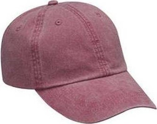 Adams ACEP101 Cotton Twill Essentials Pigment-Dyed Cap - Nautical Red - HIT a Double