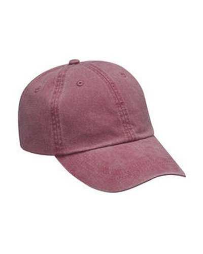 Adams ACEP101 Cotton Twill Essentials Pigment-Dyed Cap - Nautical Red - HIT a Double