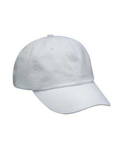 Adams ACEP101 Cotton Twill Essentials Pigment-Dyed Cap - White - HIT a Double