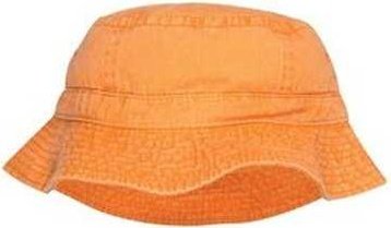 Adams ACVA101 Vacationer Pigment Dyed Bucket Hat - Tangerine - HIT a Double