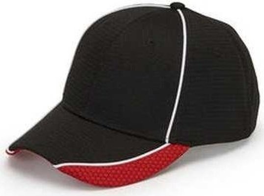 Adams DP102 First String Cap - Black Red White - HIT a Double