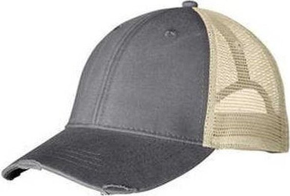 Adams OL102 Distressed Ollie Cap - Charcoal Tan - HIT a Double