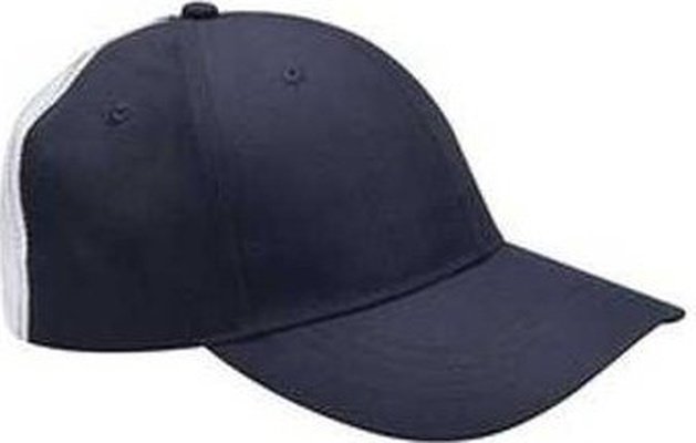 Adams PE105 Adult Contrast Back Stripe Clubhouse Cap - Navy - HIT a Double