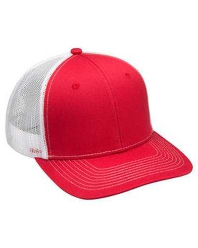 Adams PV112 Adult Eclipse Cap - Red White - HIT a Double