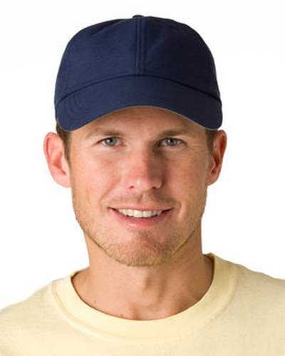 Adams SH101 6-Panel Uv Low-Profile Cap with Elongated Bill - Navy - HIT a Double