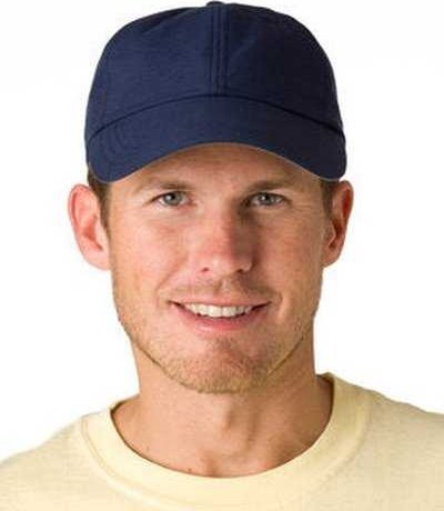 Adams SH101 6-Panel Uv Low-Profile Cap with Elongated Bill - Navy - HIT a Double