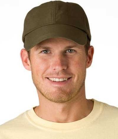 Adams SH101 6-Panel Uv Low-Profile Cap with Elongated Bill - Olive - HIT a Double