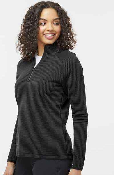 Adidas A589 Women&#39;s Spacer Quarter-Zip Pullover - Black - HIT a Double - 3