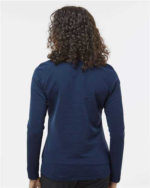 Adidas A589 Women&#39;s Spacer Quarter-Zip Pullover - Collegiate Navy - HIT a Double - 4