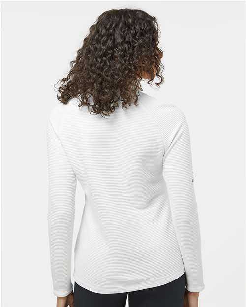 Adidas A589 Women&#39;s Spacer Quarter-Zip Pullover - Core White - HIT a Double - 4