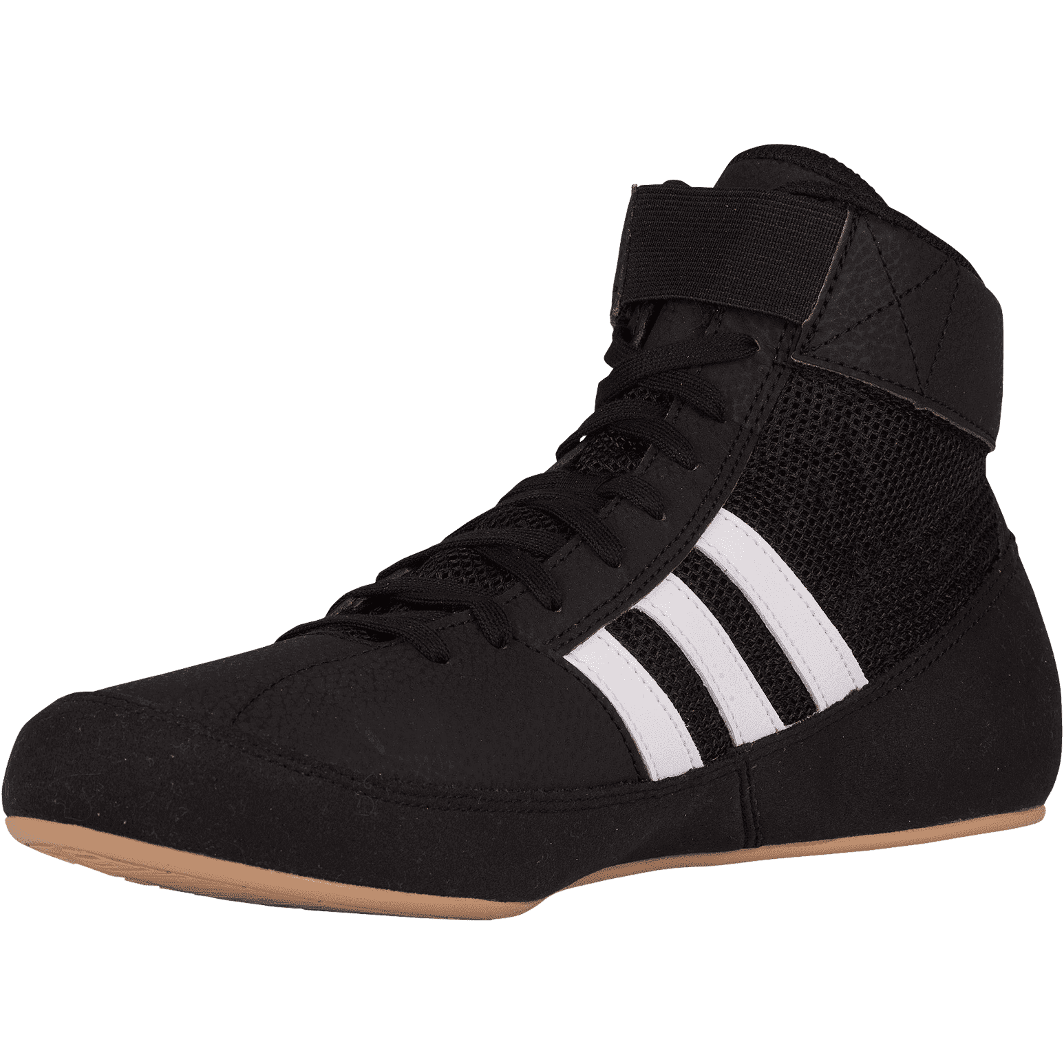 Adidas 222 HVC 2 Youth Laced Wrestling Shoes - Black White Gum
