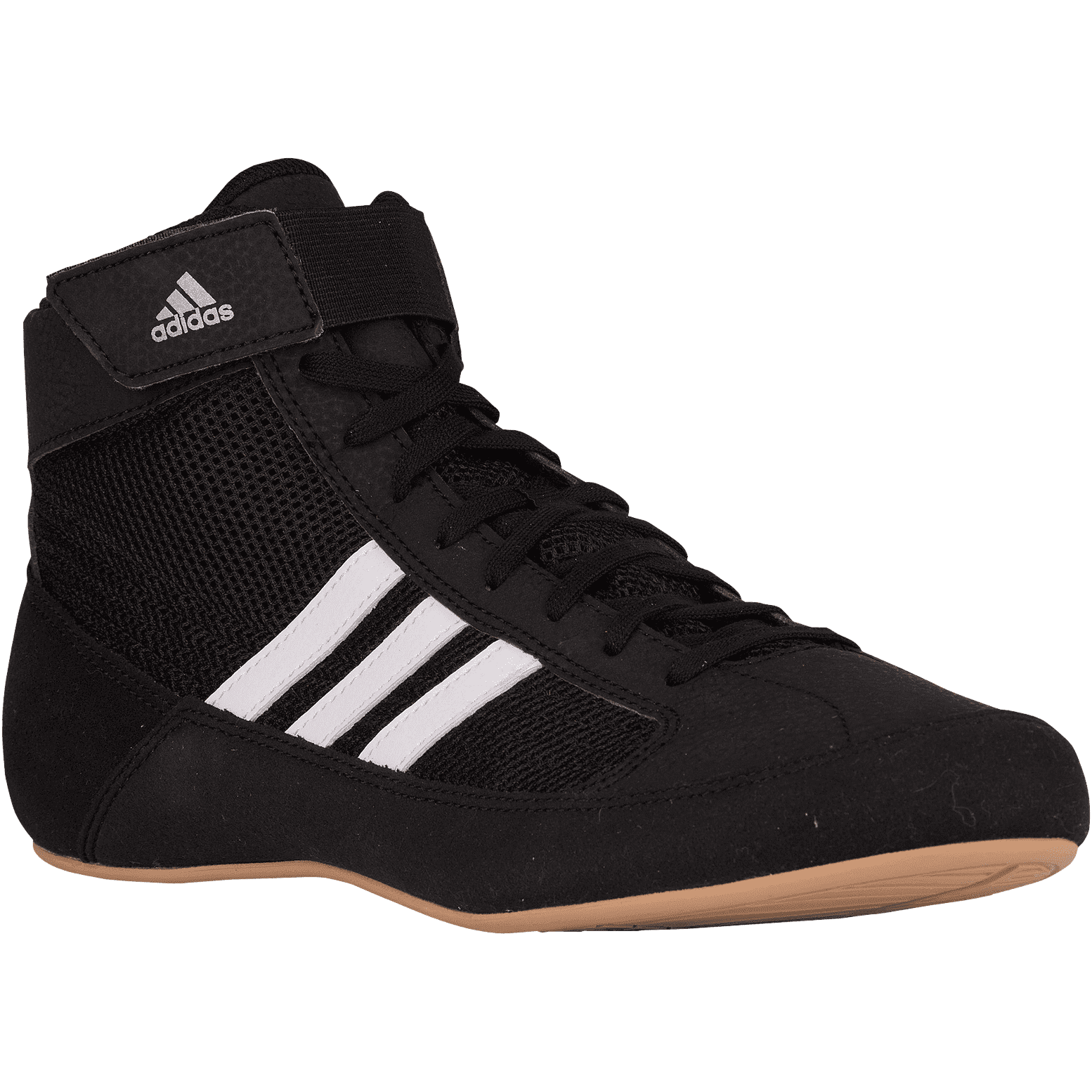 Adidas 222 HVC 2 Youth Laced Wrestling Shoes - Black White Gum - HIT a Double