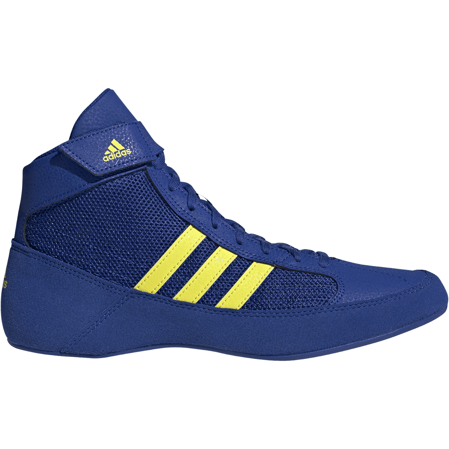 Adidas 222 HVC 2 Youth Laced Wrestling Shoes - Royal Solar Yellow - HIT a Double