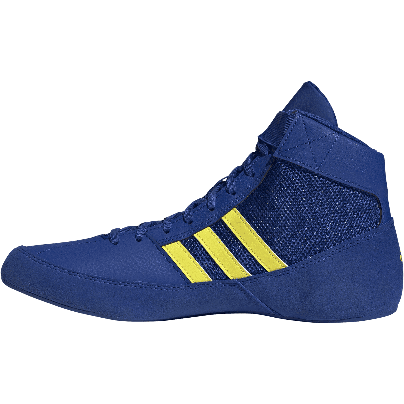Adidas 222 HVC 2 Youth Laced Wrestling Shoes - Royal Solar Yellow - HIT a Double