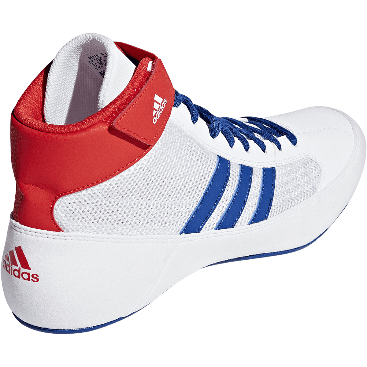 Adidas 222 HVC 2 Youth Laced Wrestling Shoes - White Red Royal - HIT a Double