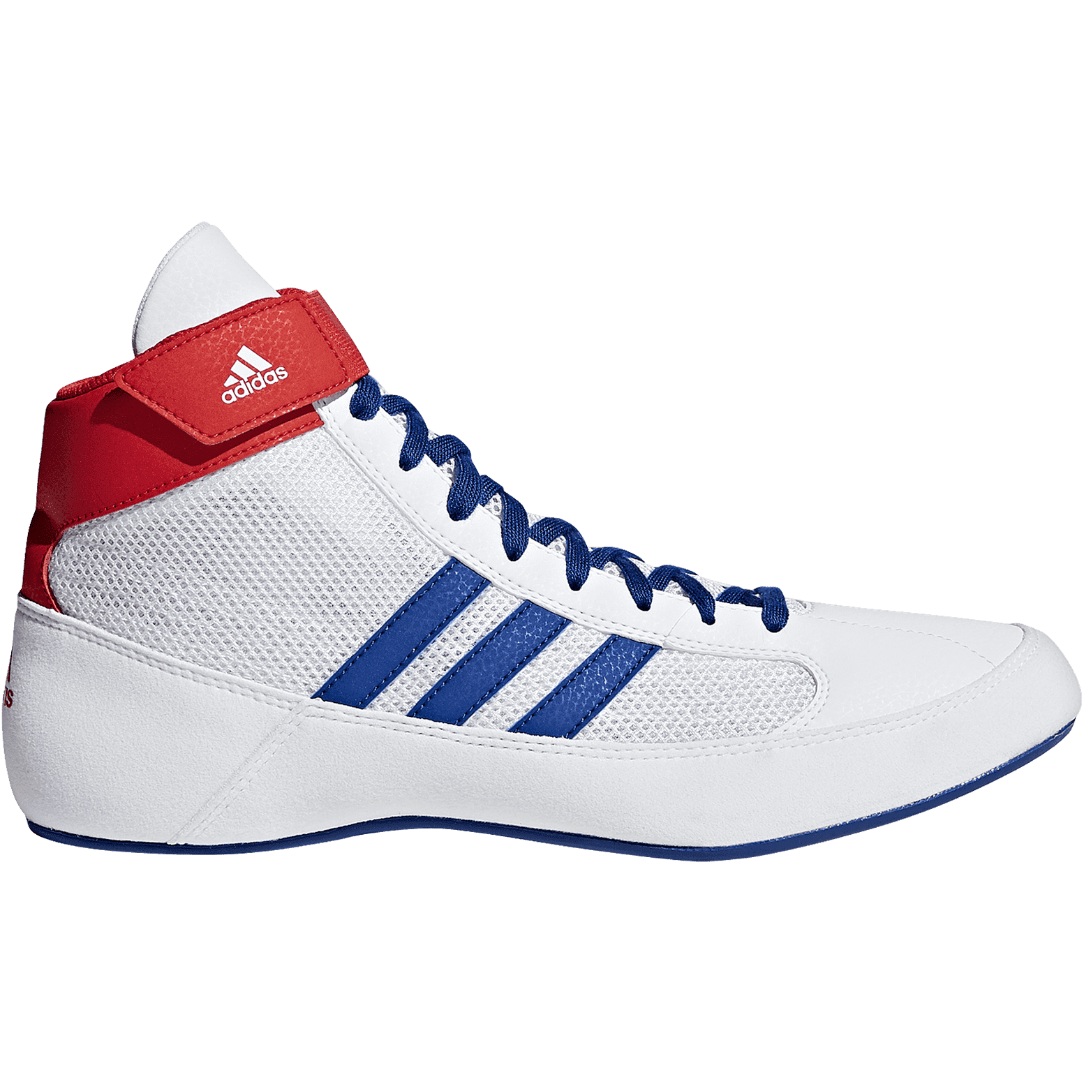 Adidas 222 HVC 2 Youth Laced Wrestling Shoes - White Red Royal