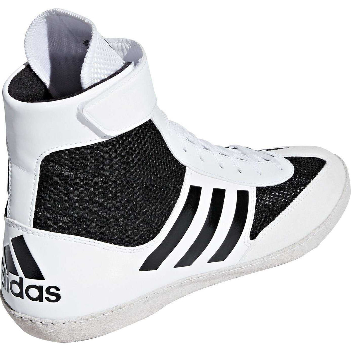 Adidas 223 adiZero Varner Wrestling Shoes - Black White Black - HIT a Double