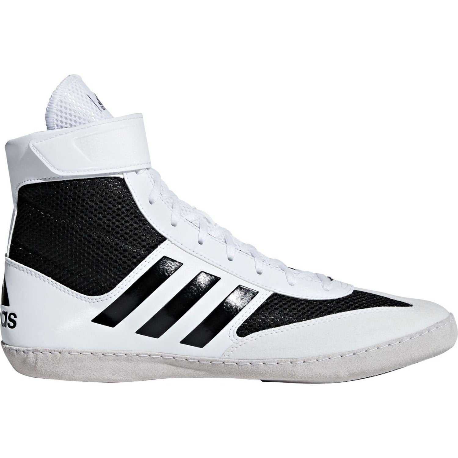Adidas 223 adiZero Varner Wrestling Shoes - Black White Black - HIT a Double