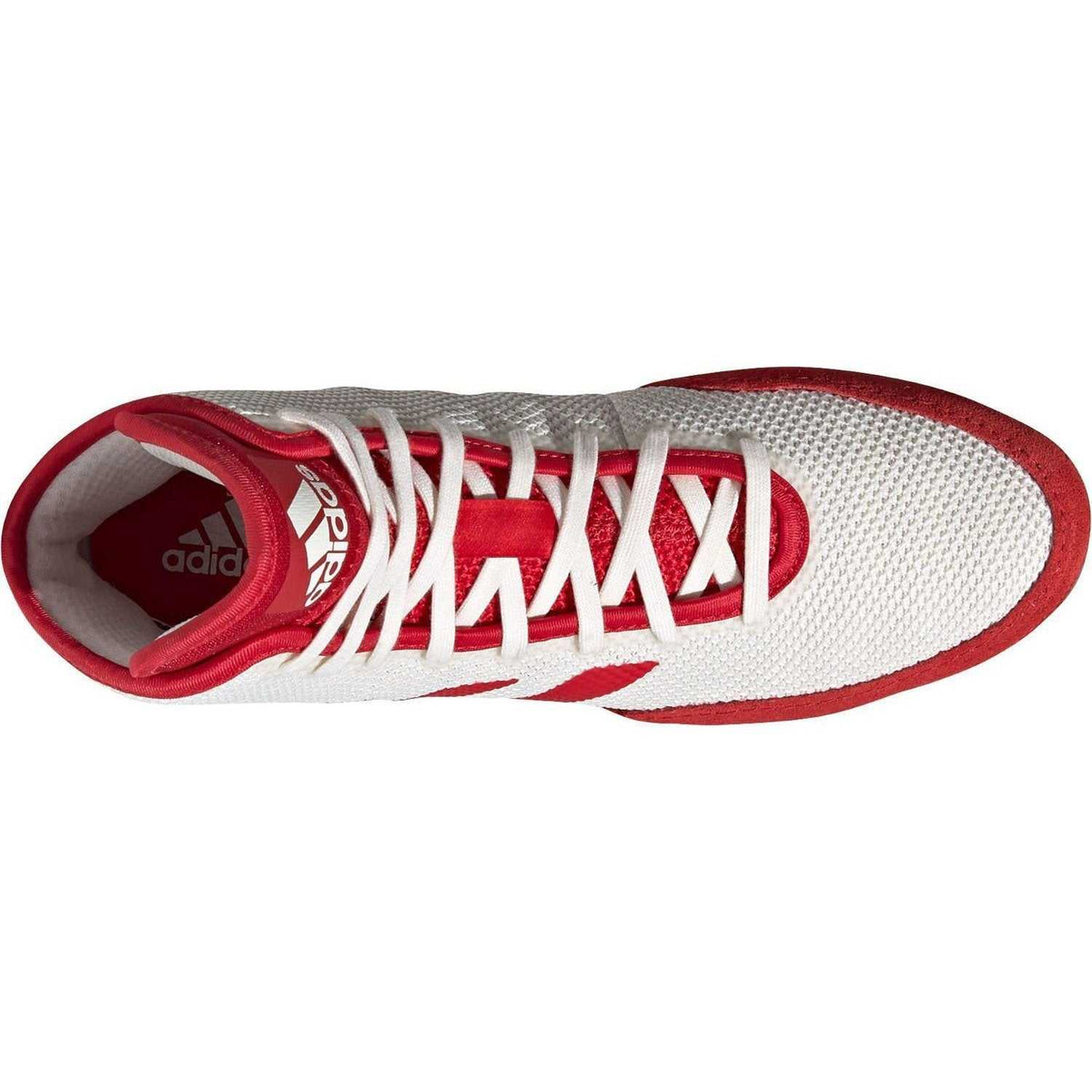 Adidas 230 Tech Fall 2.0 Wrestling Shoes - White Red - HIT a Double