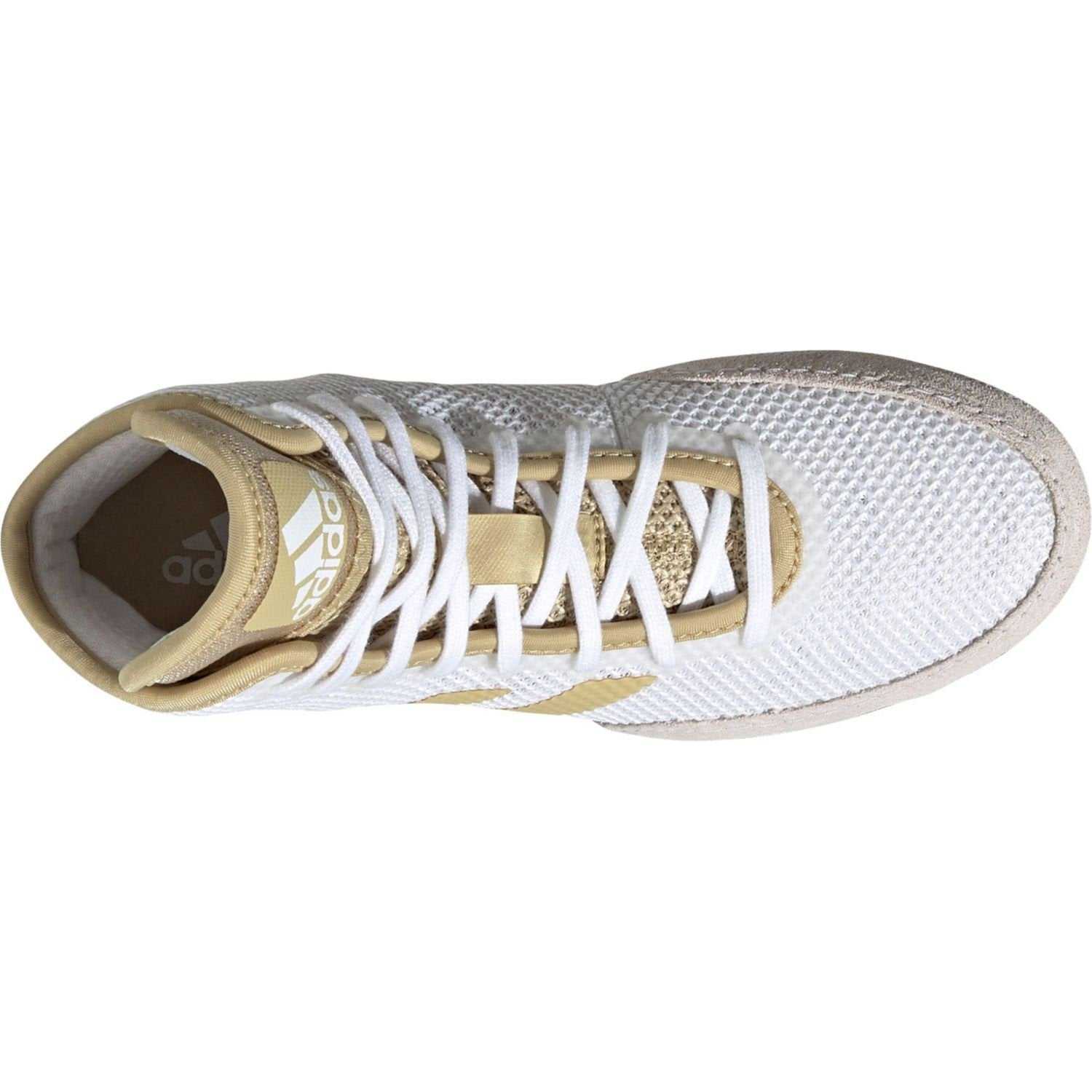 Adidas 230 Tech Fall 2.0 Wrestling Shoes - White Vegas Gold