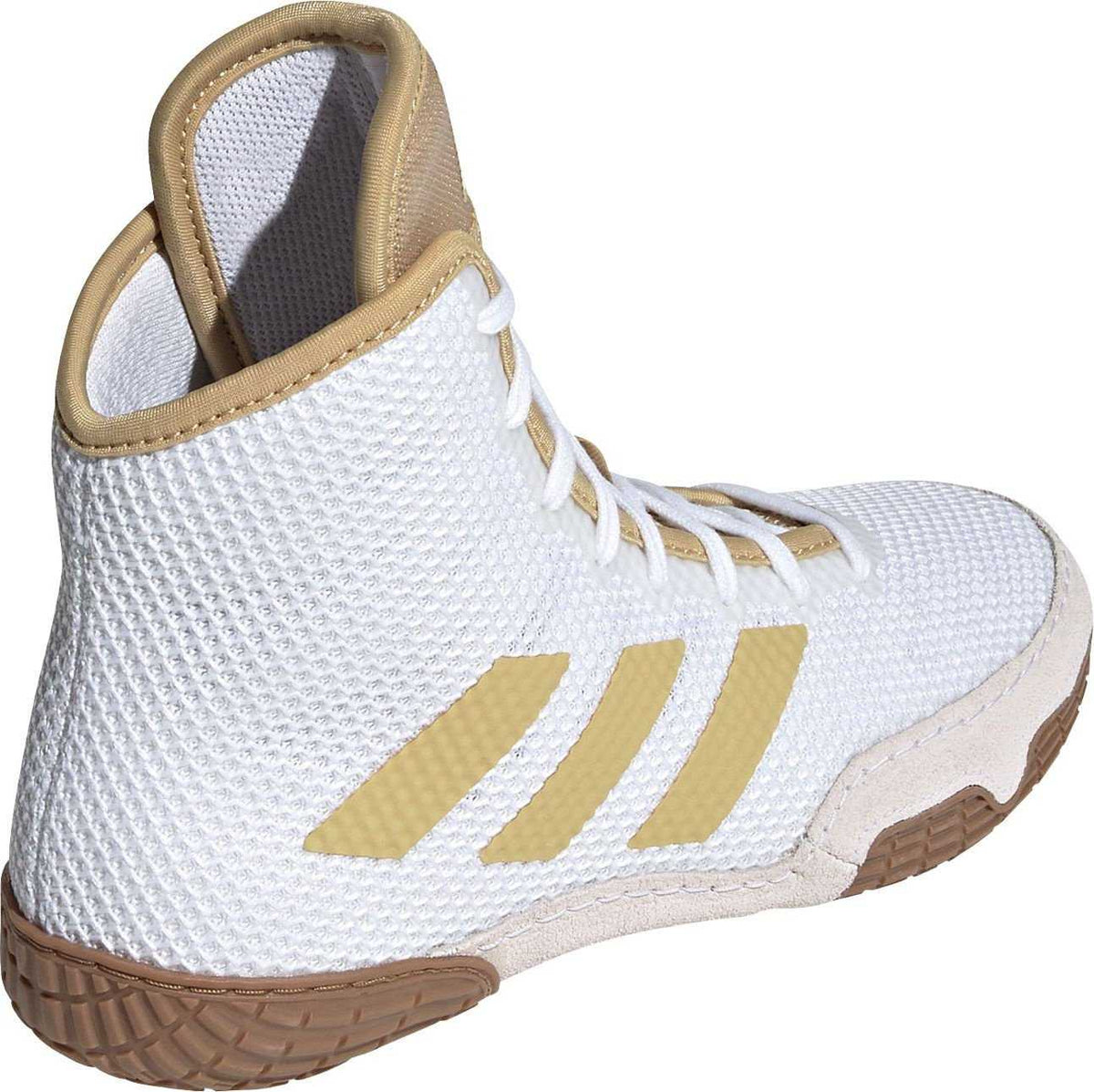 Adidas 231 Tech Fall 2.0 Youth Wrestling Shoes - White Vegas Gold - HIT a Double