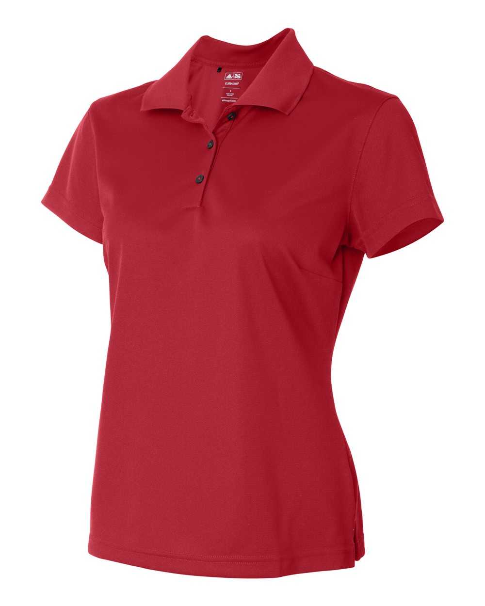 Adidas A131 Women's Basic Sport Shirt - Power RedWhite - HIT a Double