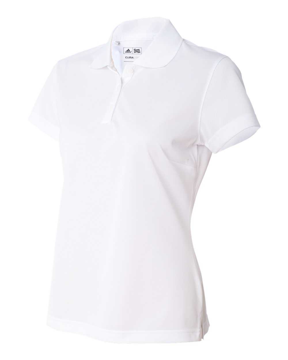 Adidas A131 Women's Basic Sport Shirt - White Black - HIT a Double