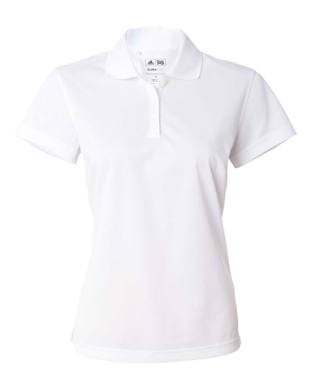 Adidas A131 Women&#39;s Basic Sport Shirt - White Black - HIT a Double