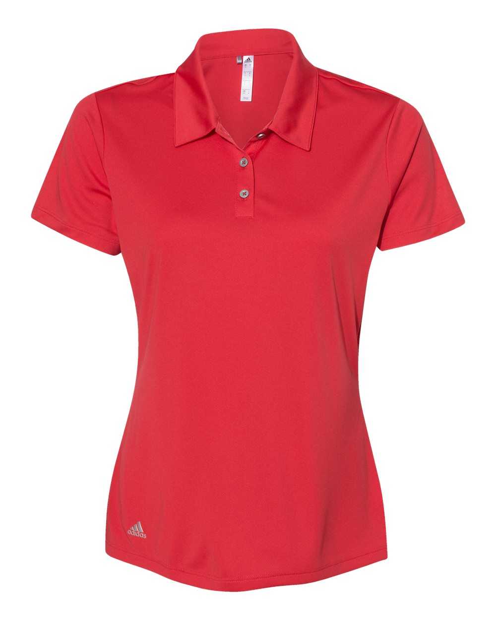 Adidas A231 Women&#39;s Performance Sport Shirt - Collegiate Red - HIT a Double
