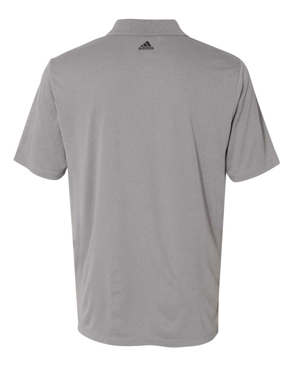 Adidas A233 3-Stripes Shoulder Sport Shirt - Medium Grey Heather Black Mid Grey - HIT a Double