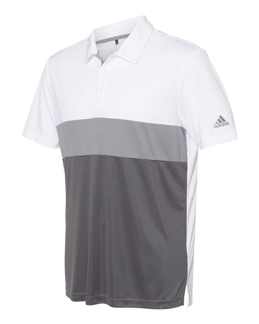 Adidas A236 Merch Block Sport Shirt - White Grey Three Grey Five - HIT a Double