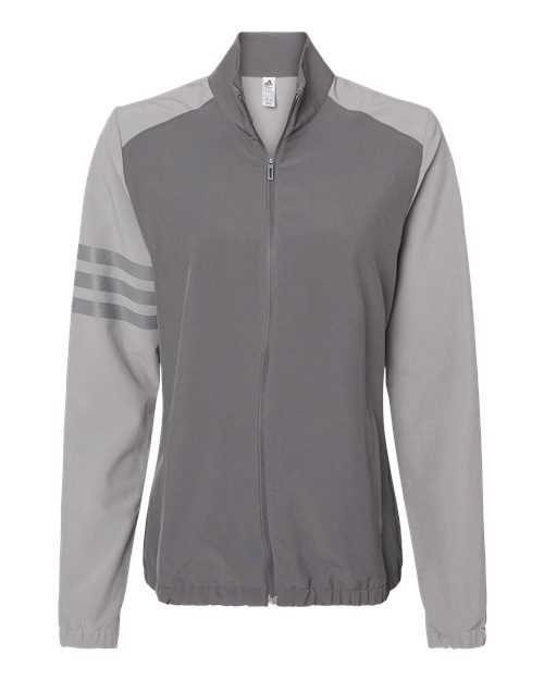 Adidas A268 Women&#39;s 3-Stripes Jacket - Grey Five Grey Three - HIT a Double