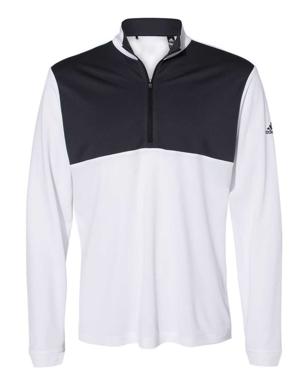 Adidas A280 Lightweight Quarter-Zip Pullover - White Carbon - HIT a Double