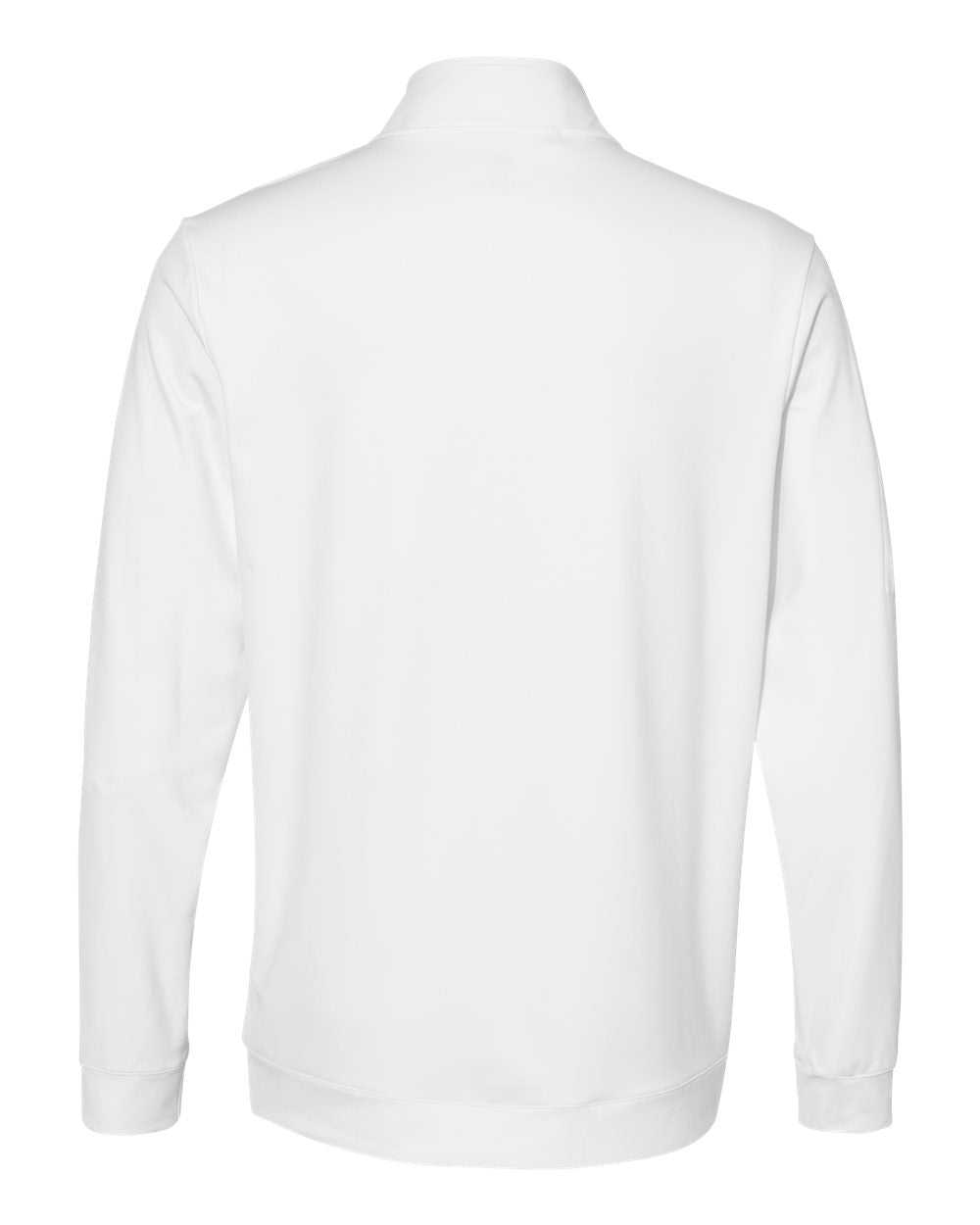 Adidas A295 Performance Textured Quarter-Zip Pullover - White