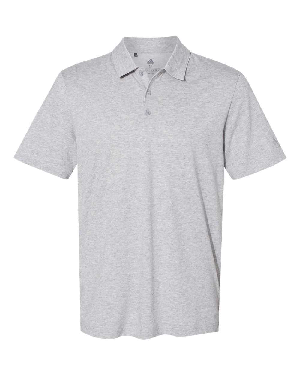 Adidas A322 Cotton Blend Sport Shirt - Medium Grey Heather - HIT a Double