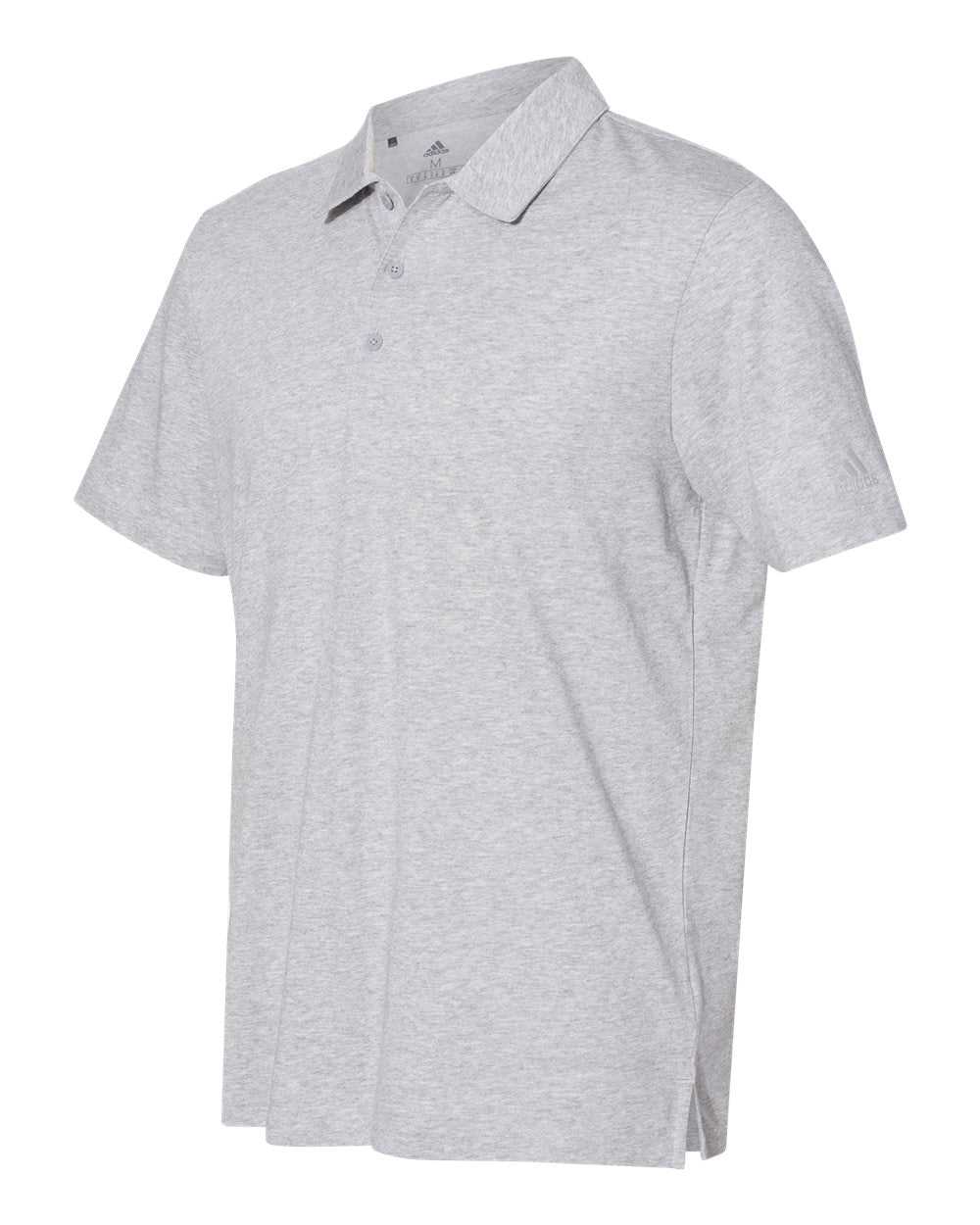 Adidas A322 Cotton Blend Sport Shirt - Medium Grey Heather - HIT a Double