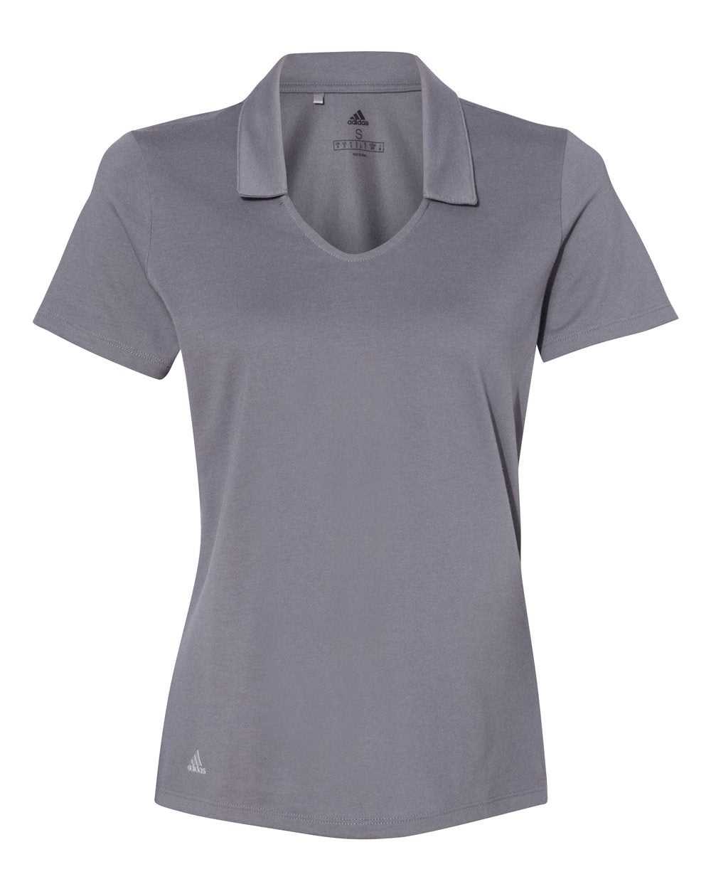 Adidas A323 Women&#39;s Cotton Blend Sport Shirt - Grey Four - HIT a Double
