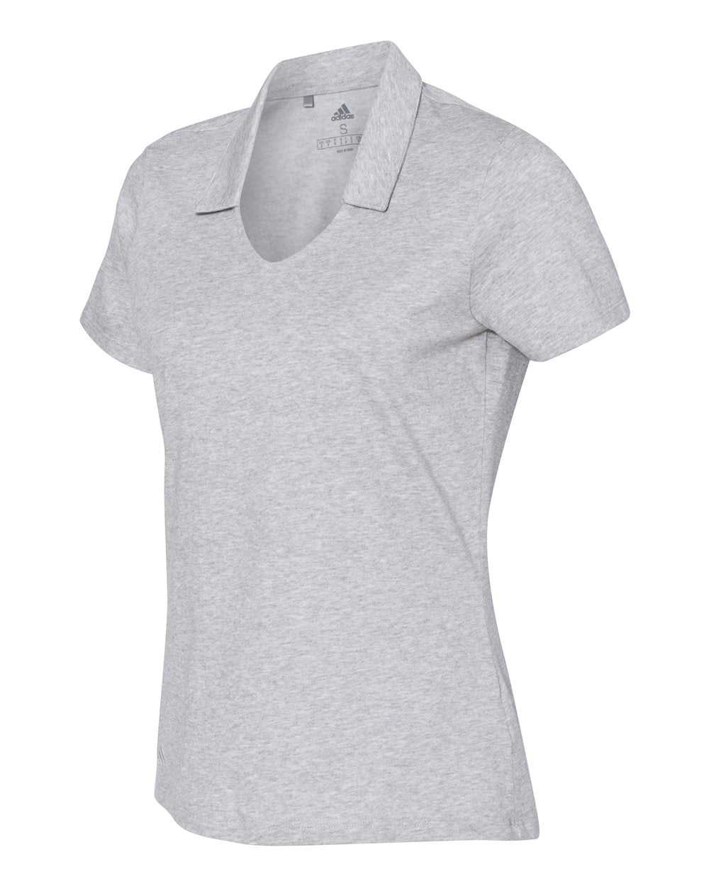 Adidas A323 Women&#39;s Cotton Blend Sport Shirt - Medium Grey Heather - HIT a Double