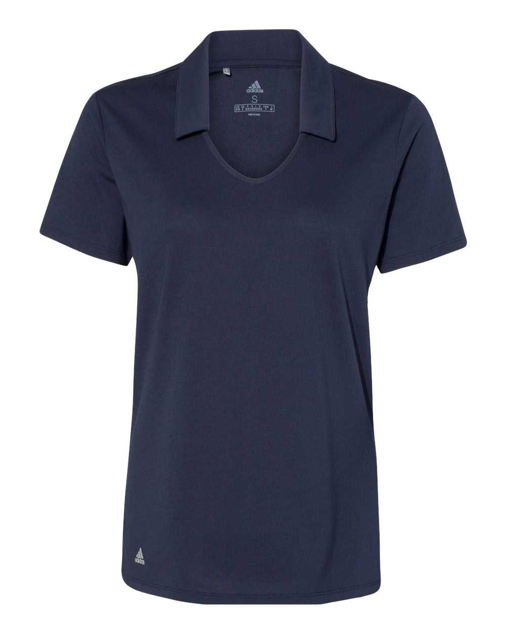 Adidas A323 Women&#39;s Cotton Blend Sport Shirt - Navy - HIT a Double
