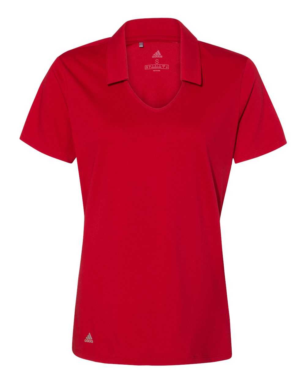 Adidas A323 Women&#39;s Cotton Blend Sport Shirt - Power Red - HIT a Double